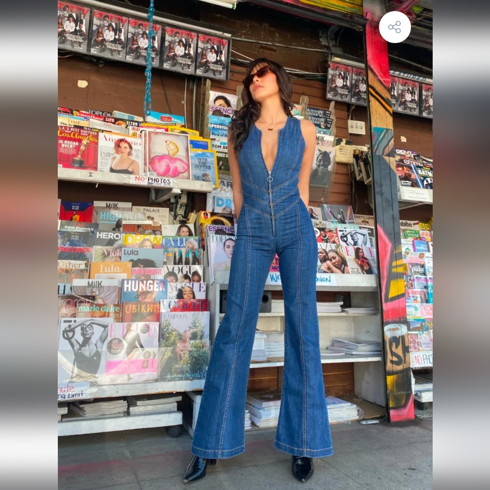 *NEW* Revice Hollywood Heartthrob Denim Jumpsuit Size L